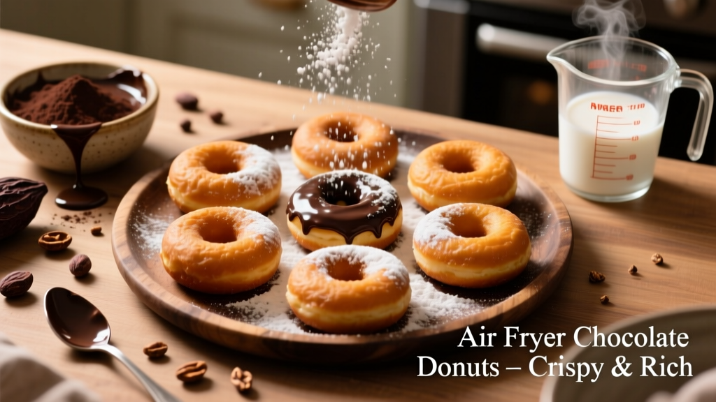 Air Fryer Chocolate Donuts: Crispy, Rich & Oil-Light