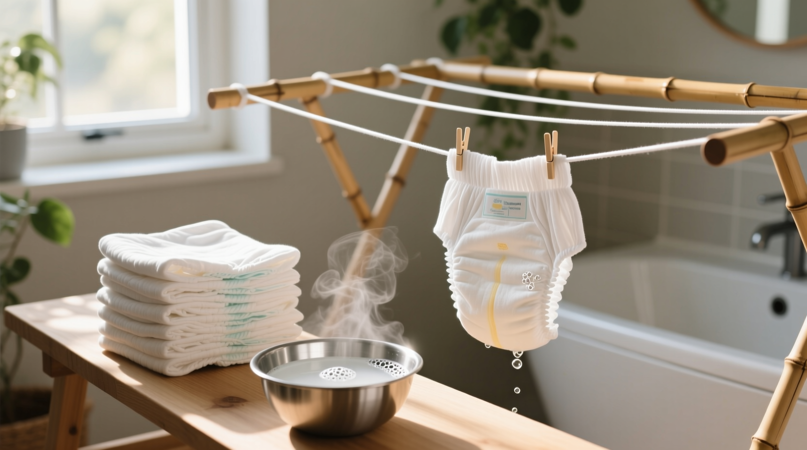 sanitize cloth diapers without stripping cotton oils