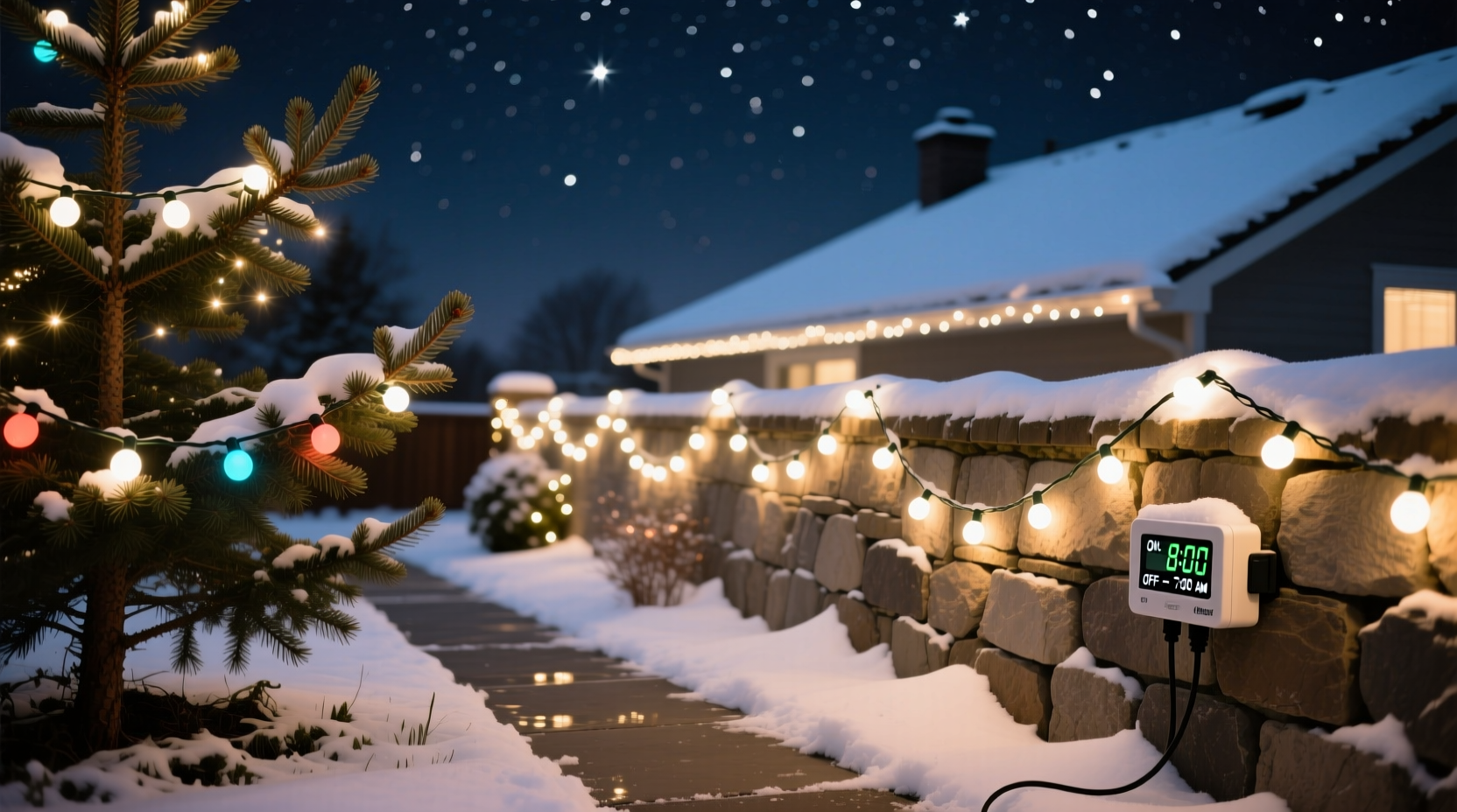 is it safe to leave christmas lights on overnight with modern led strings and timers