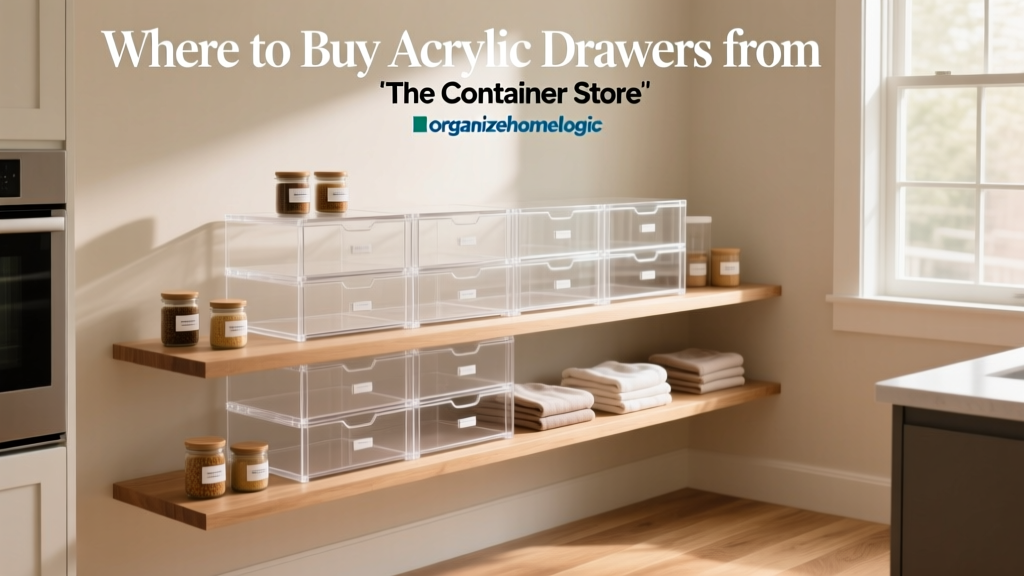 Where to Buy Acrylic Drawers from The Container Store