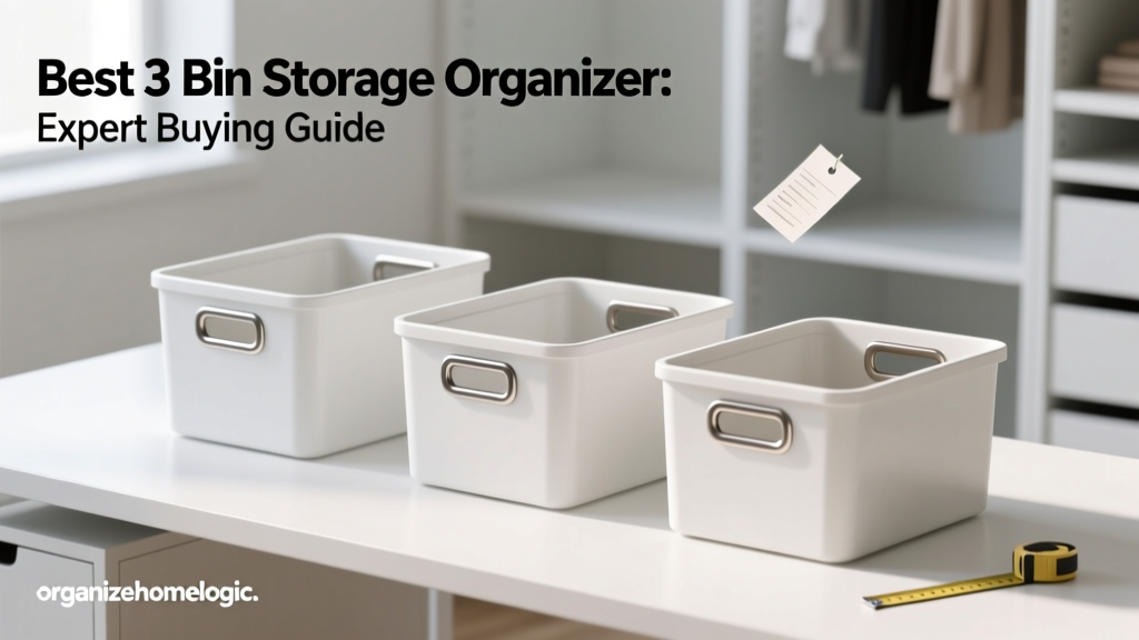 Best 3 Bin Storage Organizer: Expert Buying Guide