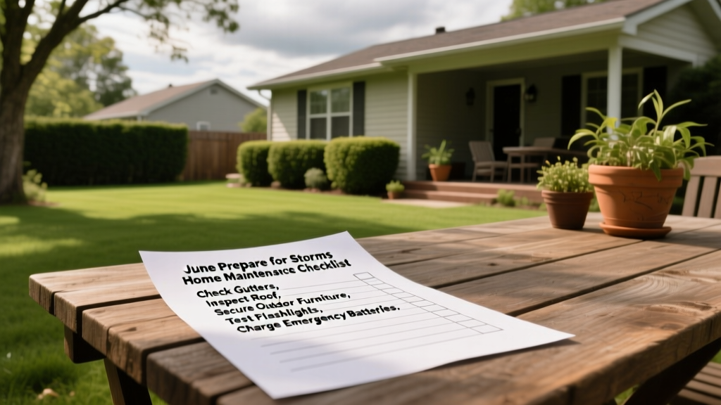 June Prepare For Storms: Home Maintenance Checklist