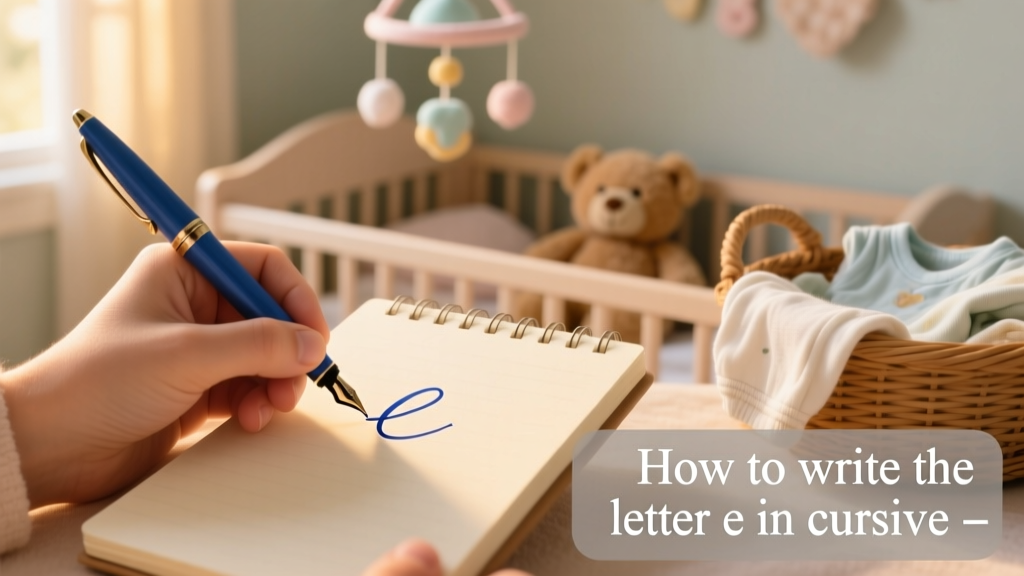 How To Write The Letter E In Cursive: A Step-by-Step Guide for Children Ages 5–8