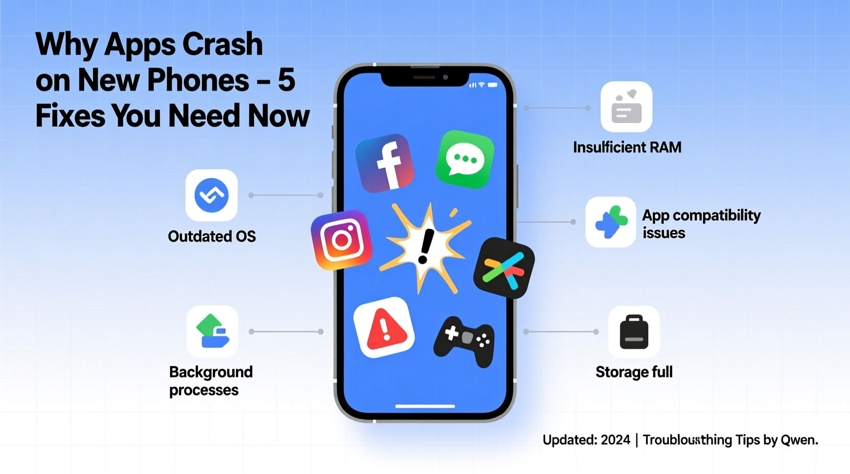 why do some apps keep crashing on new phones troubleshooting tips