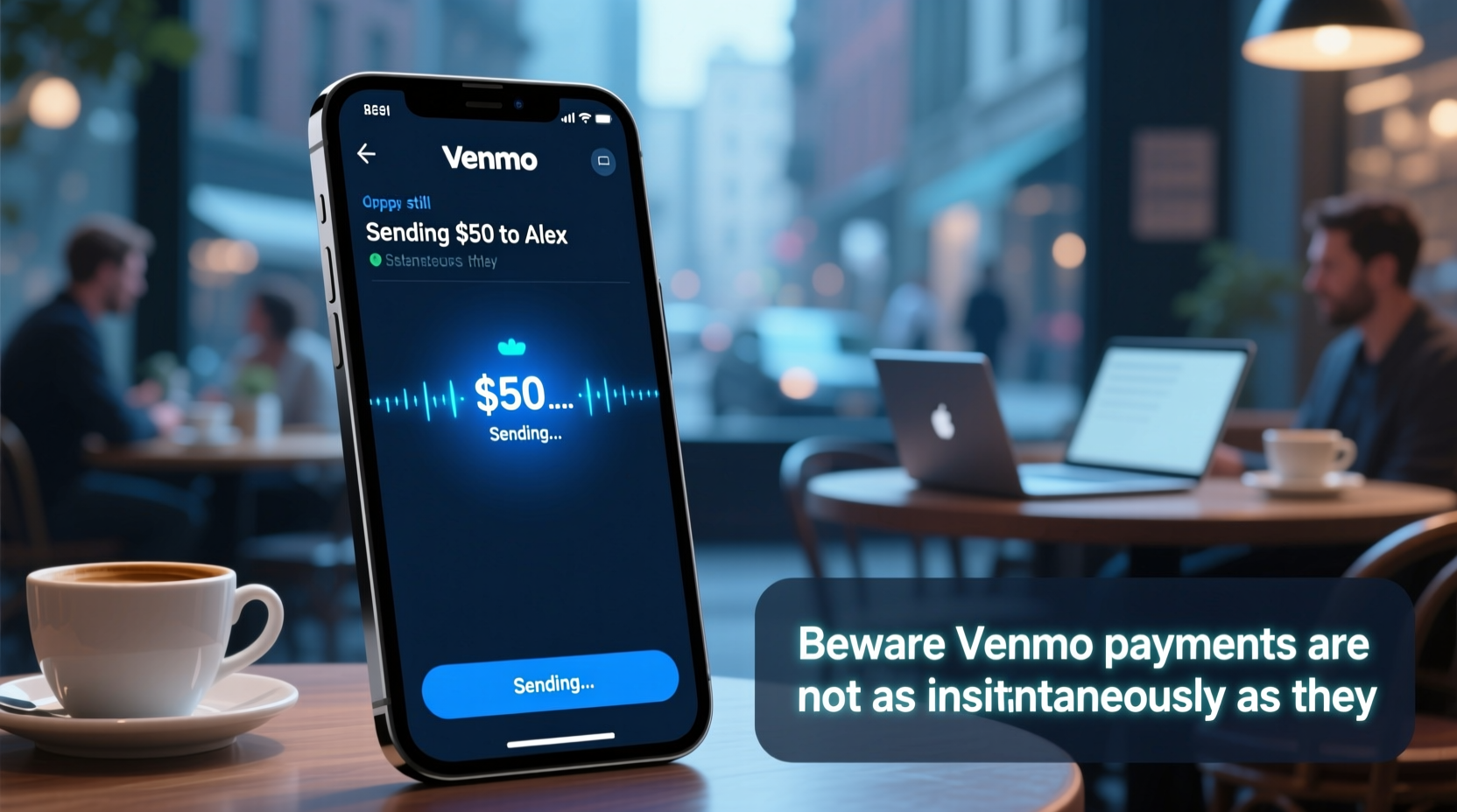 beware venmo payments are not as instantaneous as they