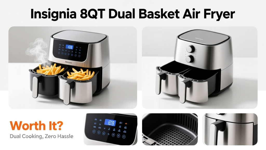 Insignia 8QT Dual Basket Air Fryer Review: Worth It?