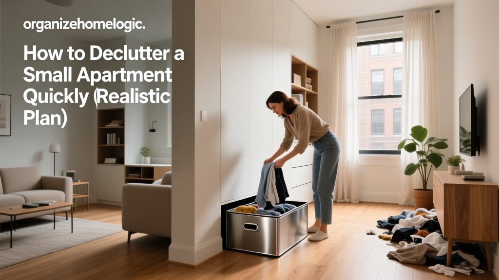 How to Declutter a Small Apartment Quickly (Realistic Plan)