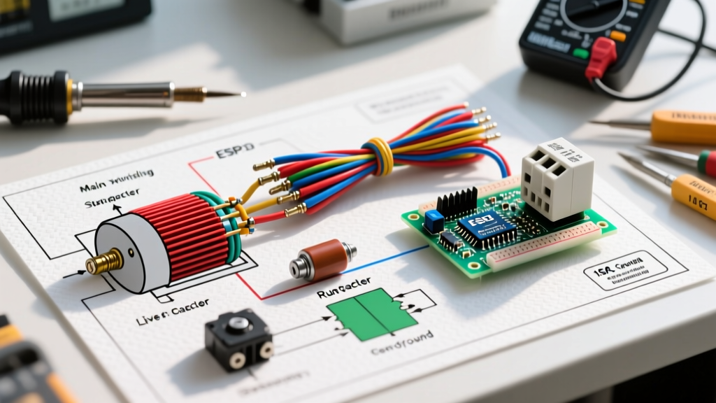 Wiring Diagram for Single Phase Motor: Capacitor Start & Run Guide