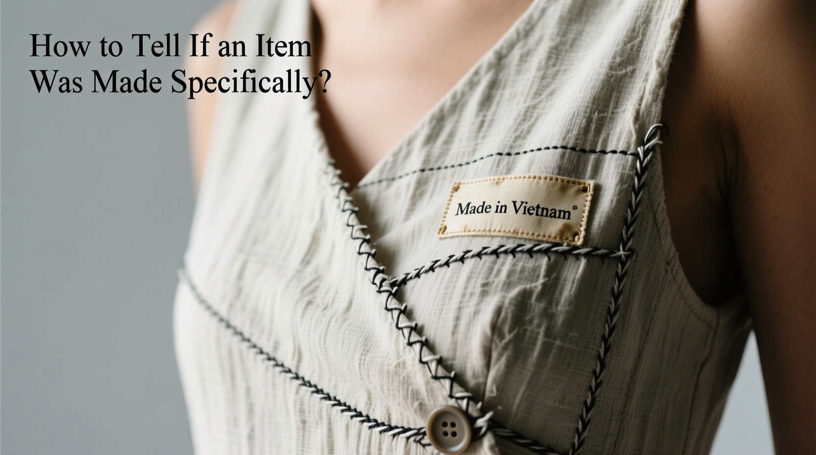 how to tell if an item of clothing was made specificall