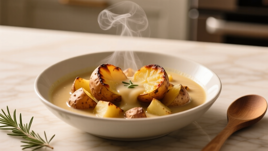 Baked Potato Soup: Roasted Potatoes Beat Boiled