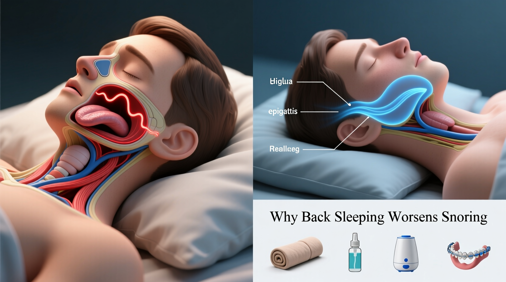 why does my partner snore louder on their back and natural remedies that work