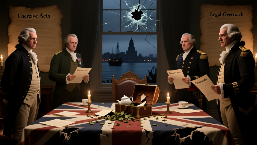 Boston Tea Party Response: Britain’s 5-Stage Crisis Plan