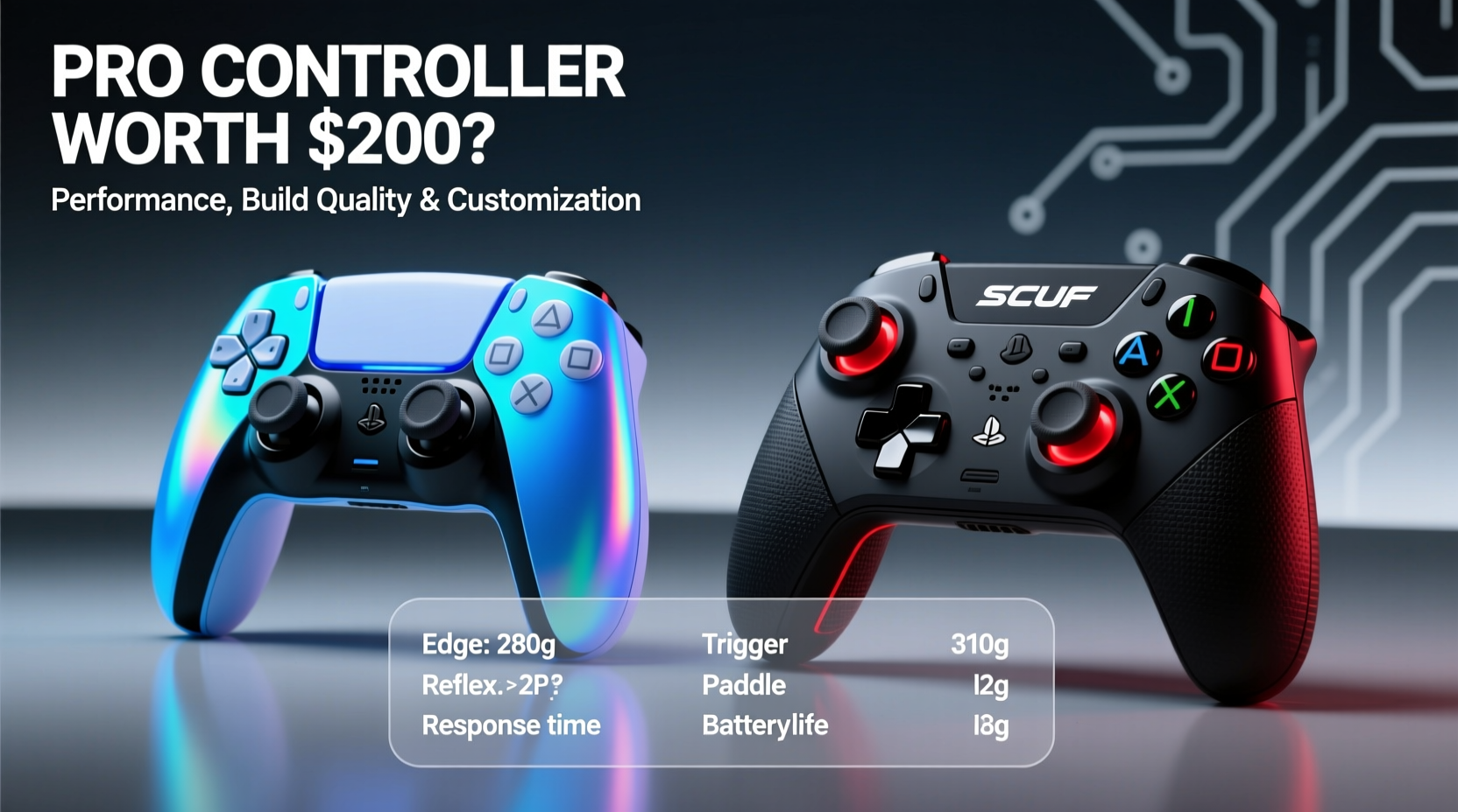 ps5 edge controller vs scuf reflex is the pro controller worth 200 dollars