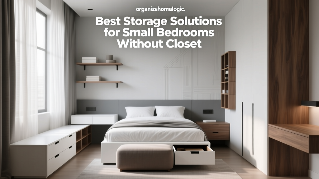 Best Storage Solutions for Small Bedrooms Without Closets