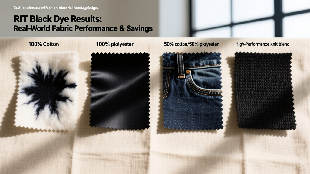 RIT Black Dye Results: Real-World Fabric Performance & Savings