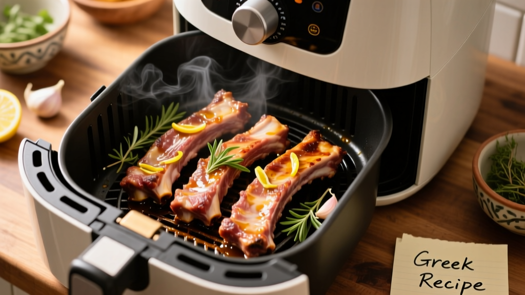 Greek Style Ribs in Air Fryer: Crispy, Juicy & Authentic