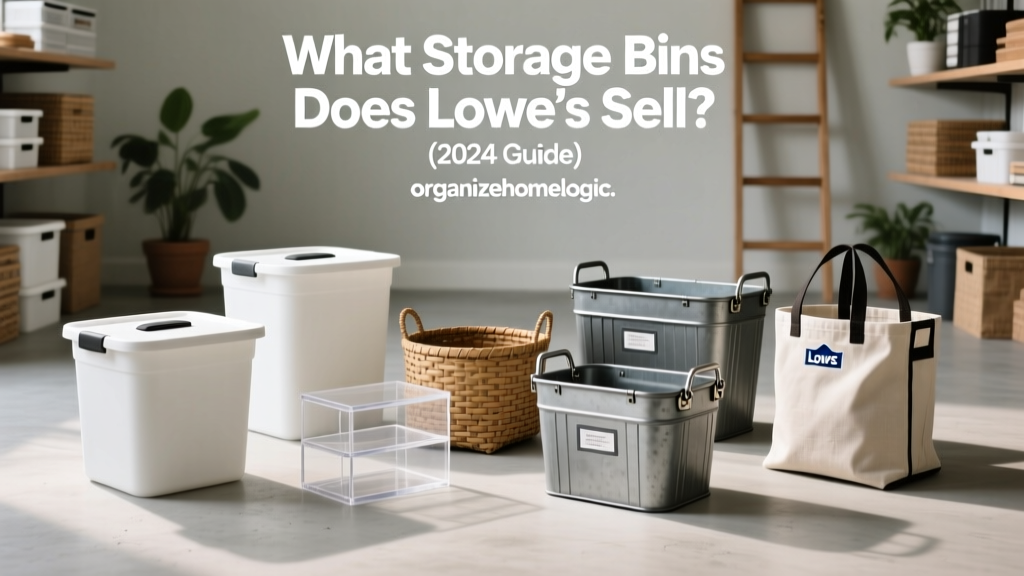 What Storage Bins Does Lowe’s Sell? (2024 Guide)