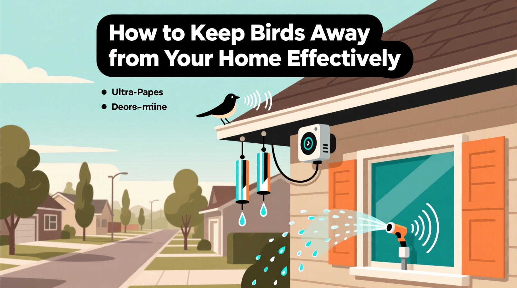 How to Keep Birds Away from Your Home Effectively