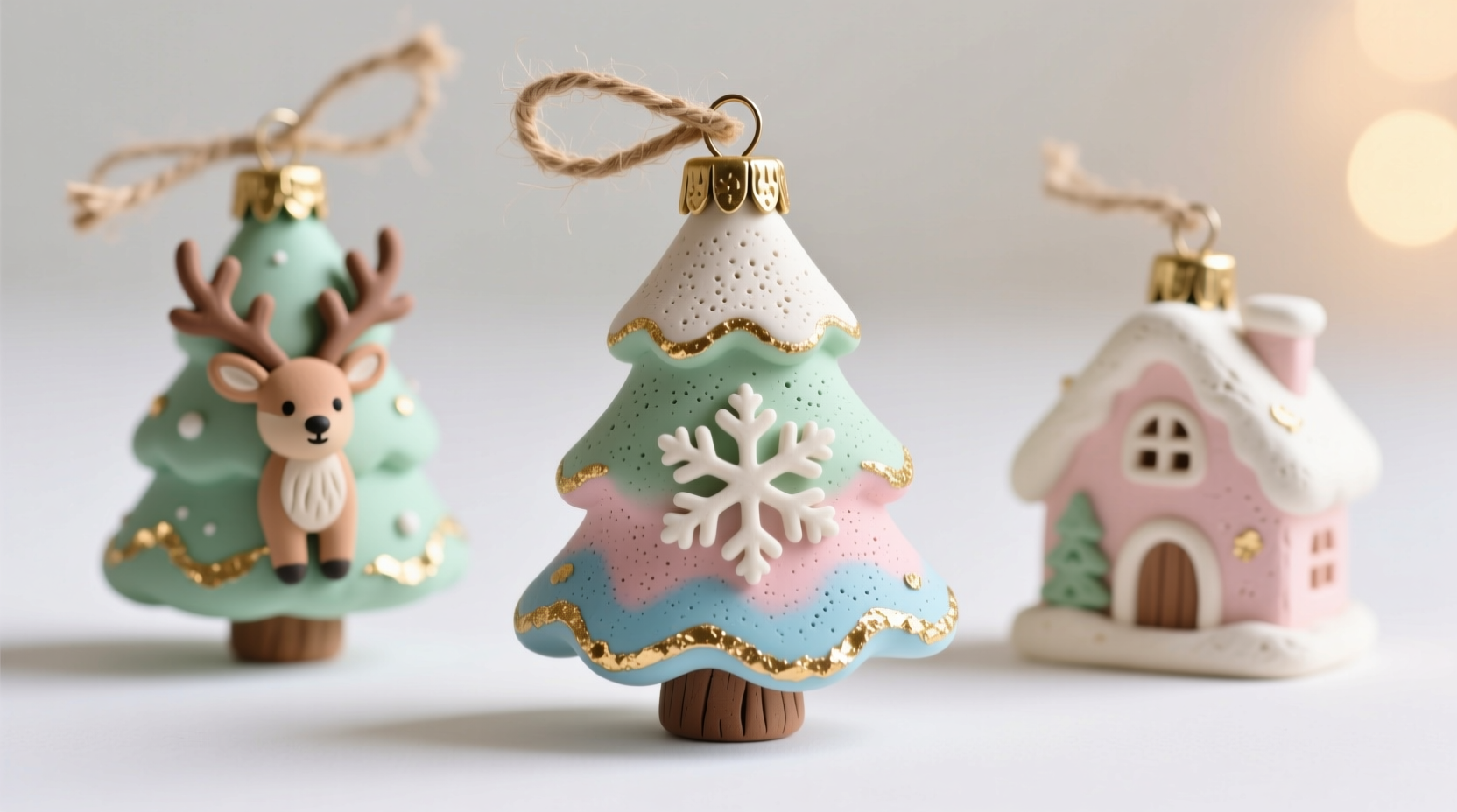 can you use air dry clay to make custom christmas tree ornaments