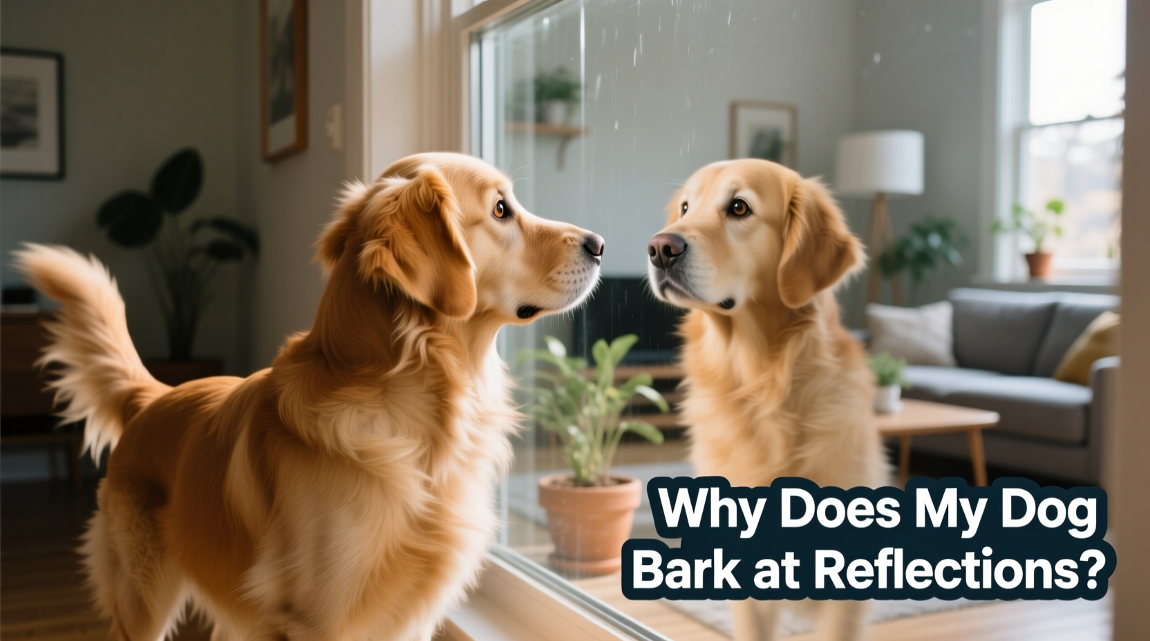 why does my dog bark at reflections in windows behavior explained
