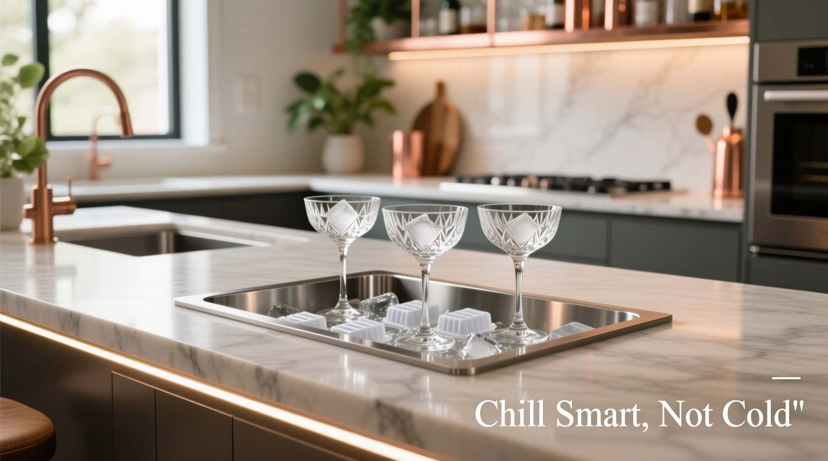 best way to chill cocktail glasses without freezer space