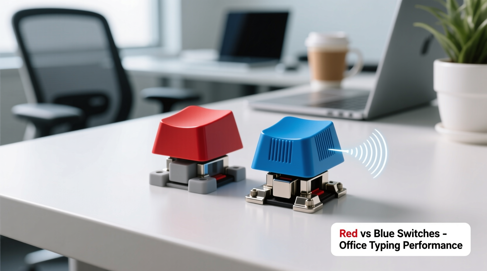 mechanical keyboard red vs blue switches which is actually better for office typing