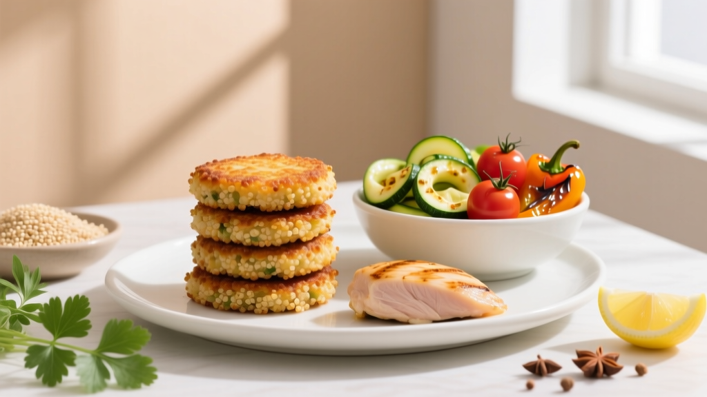Air Fryer Crispy Quinoa Cakes: 8g Protein, 0 Eggs, 100% B...