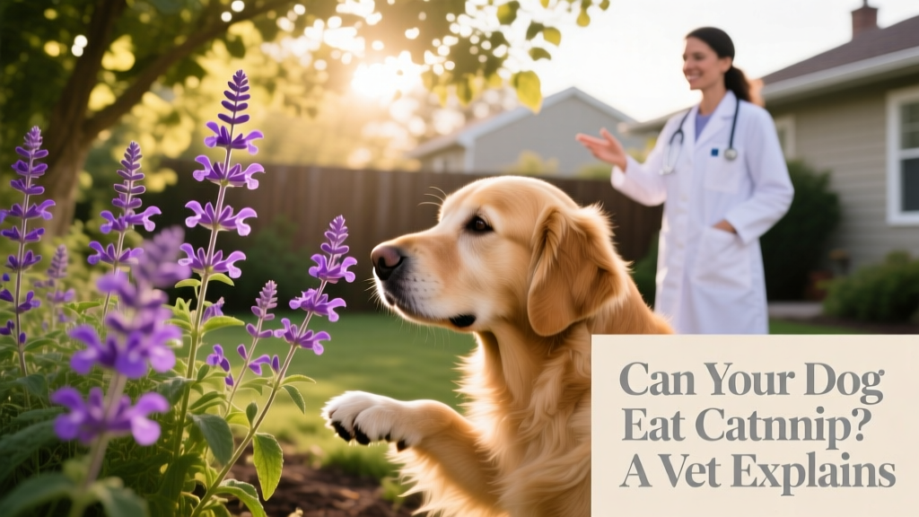 purple flowering catnip; can your dog eat catnip