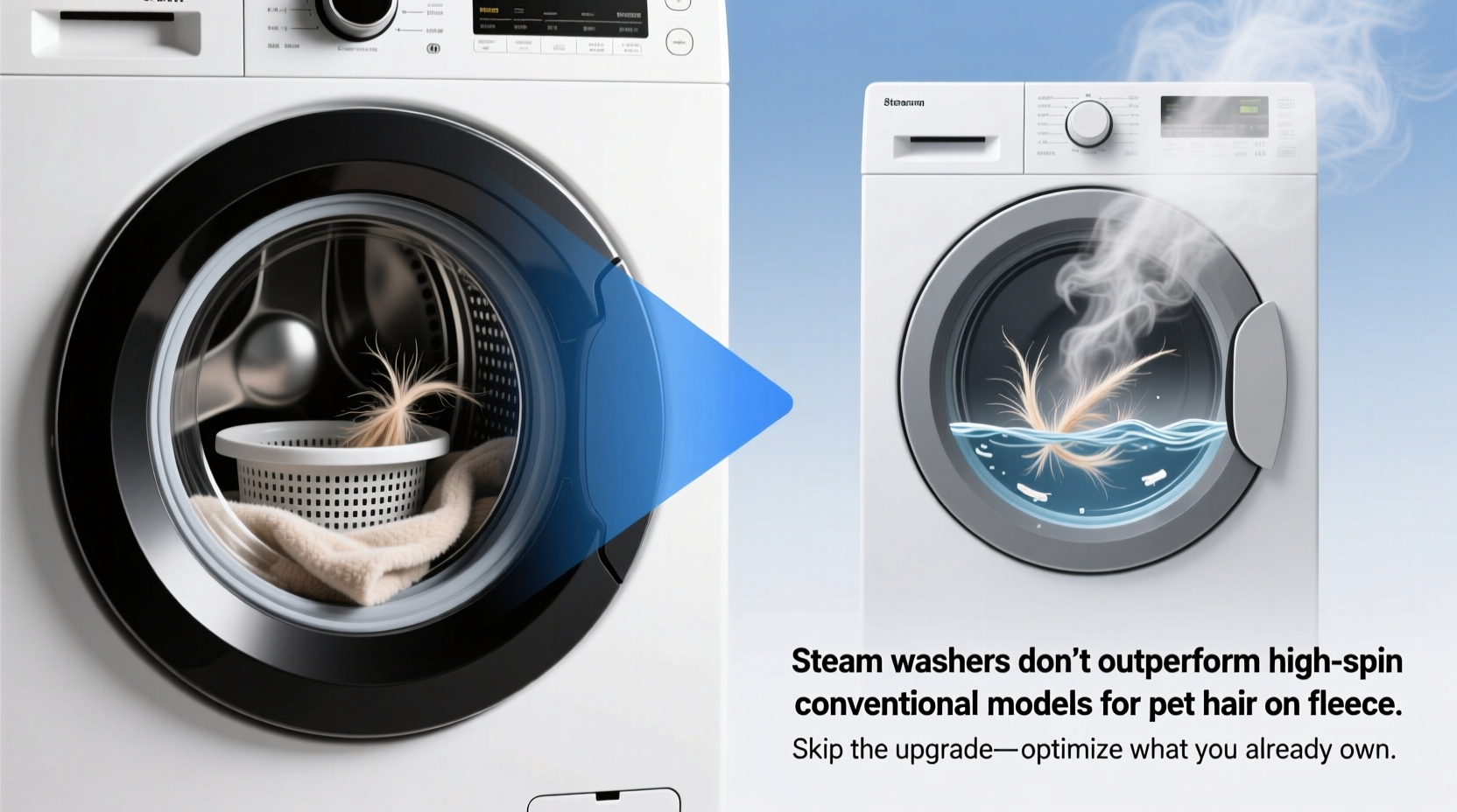 is a steam washer worth it for pet hair on fleece