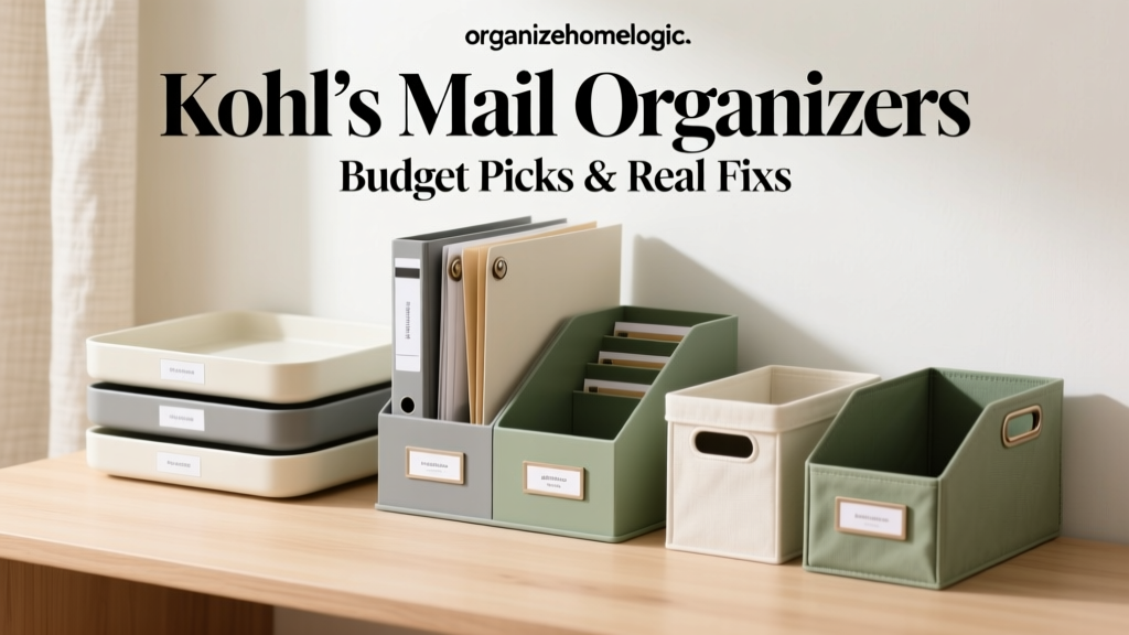 Kohl’s Mail Organizers: Budget Picks & Real Fixes
