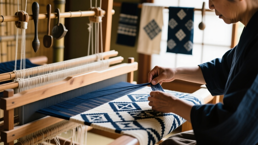 Traditional Japanese Jibata Looms & Kasuri Weaving 2026