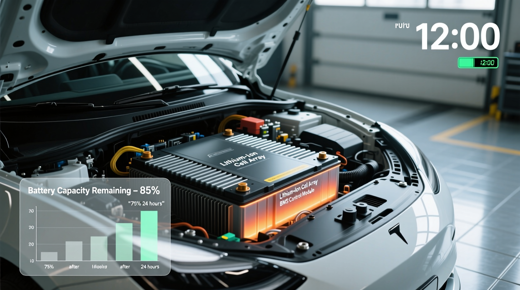 how long does electric car battery last in a day