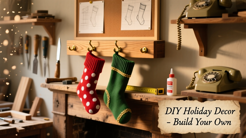 DIY Stockings Holder for Mantel or Wall