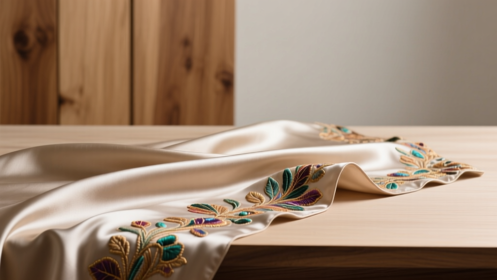 Embroidered Silk Taffeta: Luxe Fabric Guide for Designers