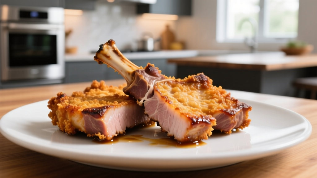 Air Fry Bone-In Thin Pork Chops Perfectly (Crispy & Juicy!)