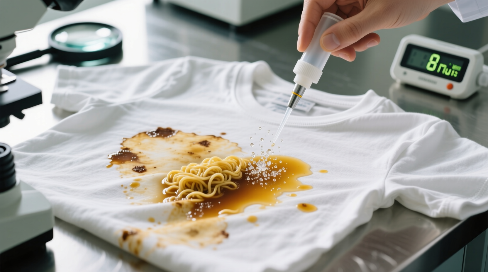 ramen broth stain removal cotton tee rescue guide