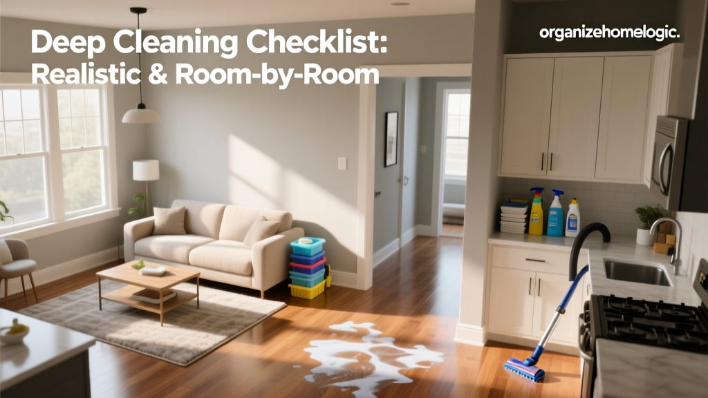 Room-by-Room Deep Cleaning Checklist: Realistic & Practical