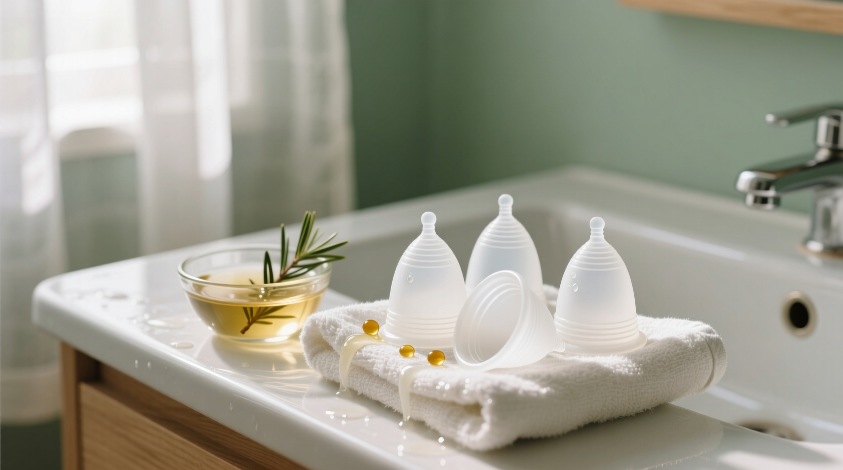 eco friendly cleaning silicone cup case care