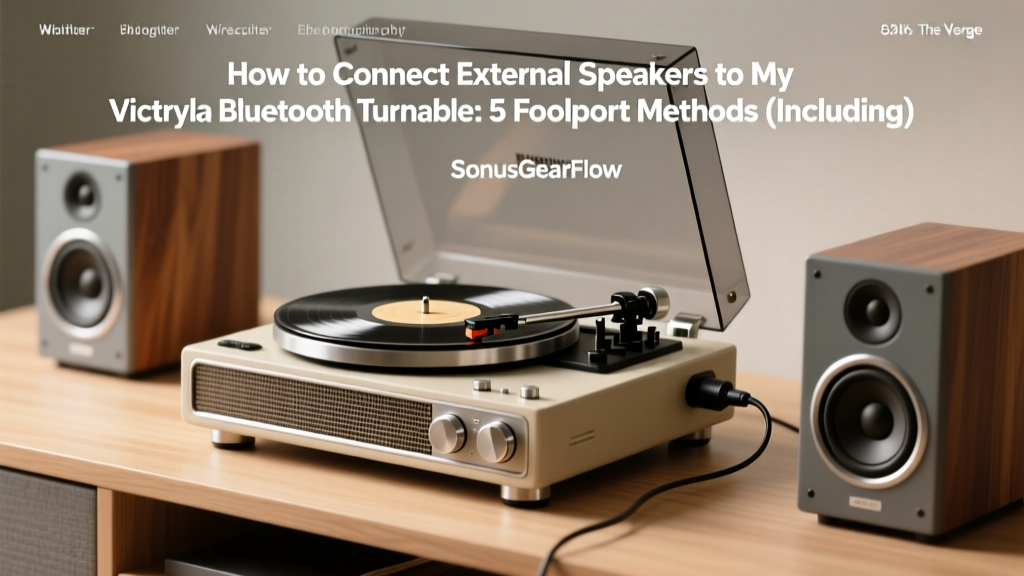 Victrola Turntable Speaker Connection Guide