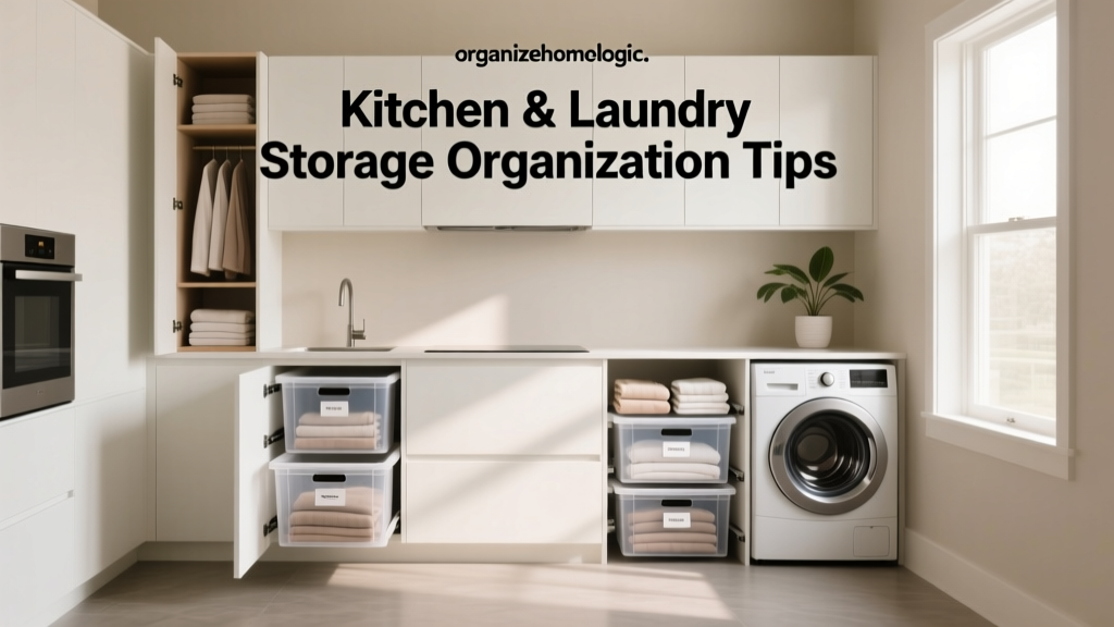 Kitchen & Laundry Storage Organization Tips