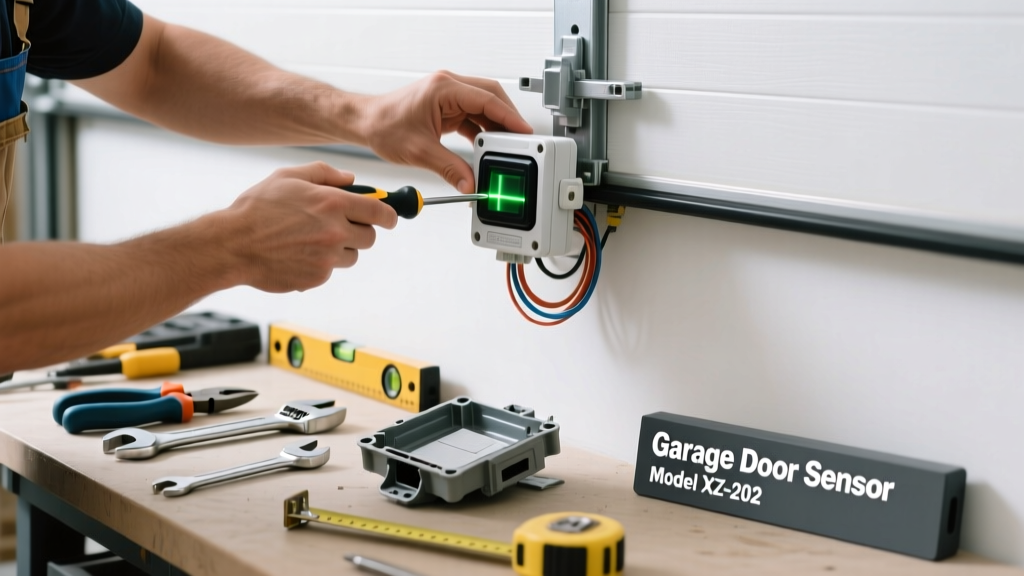 Fix Garage Door Sensor Misalignment & Replace Faulty Part