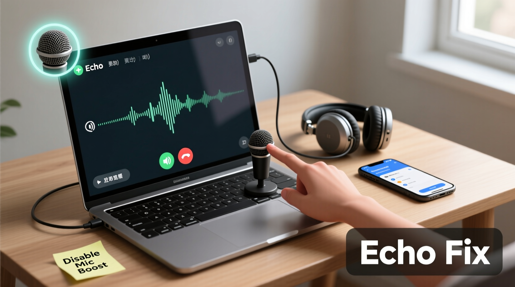 how to fix echo on video calls with built in mic fixes