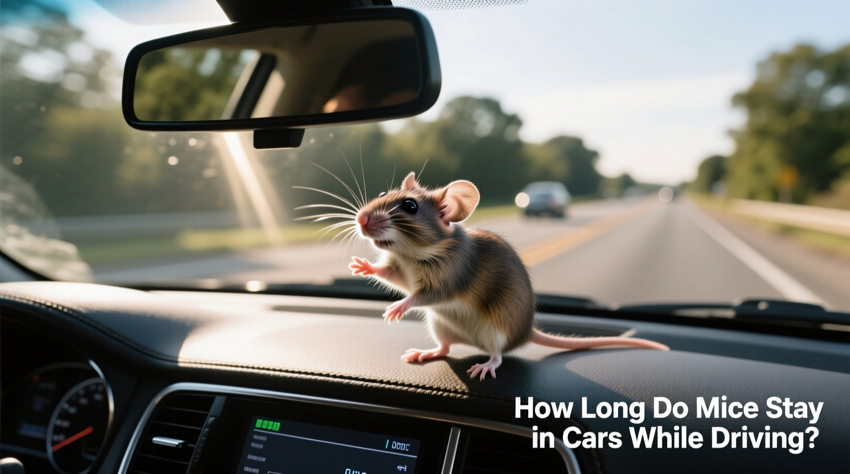 how long do mice stay in car while driving