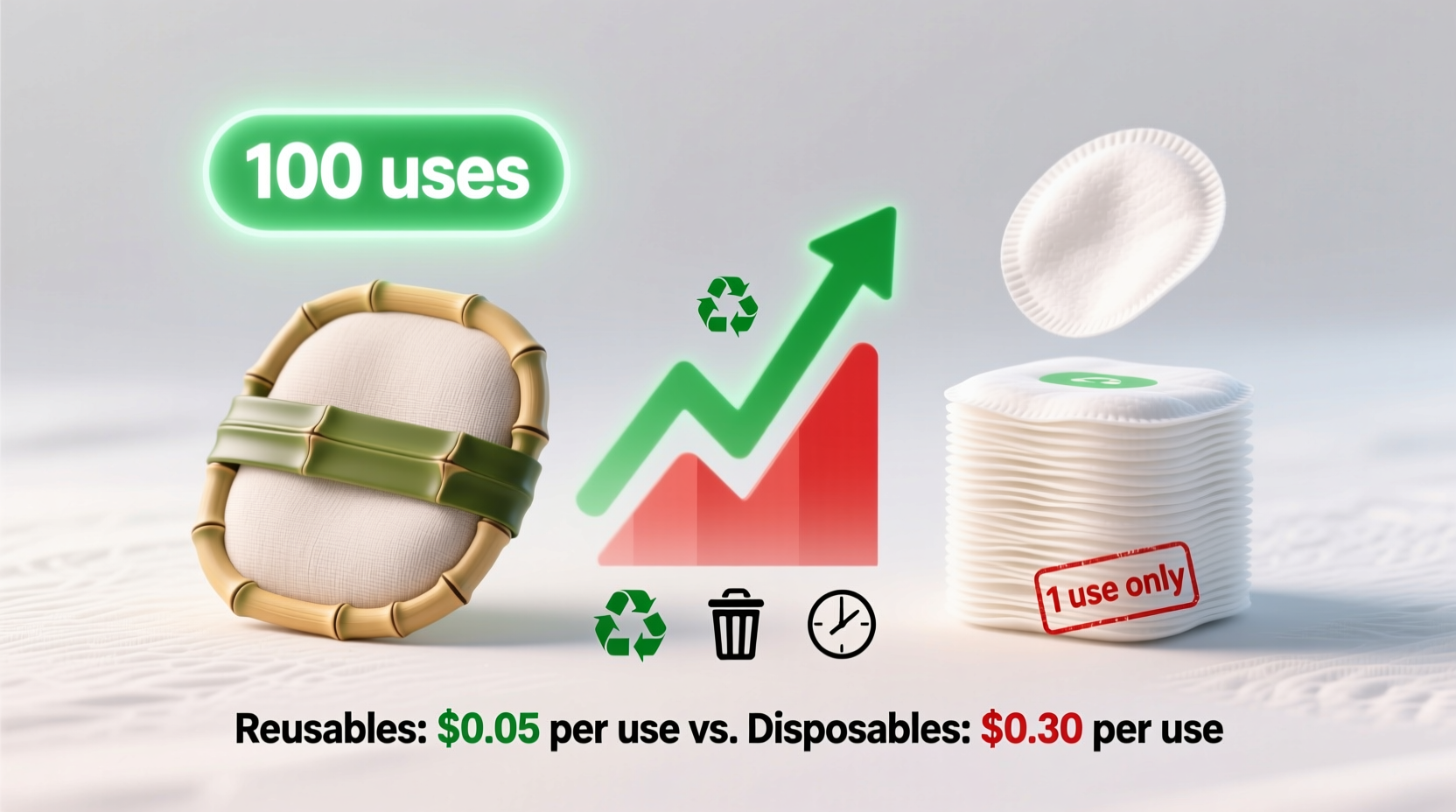 are reusable makeup remover pads worth the initial cost over disposables