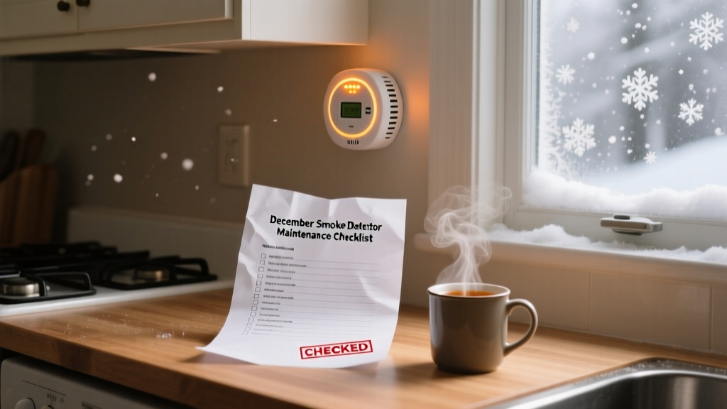 December Smoke Detector Maintenance Checklist
