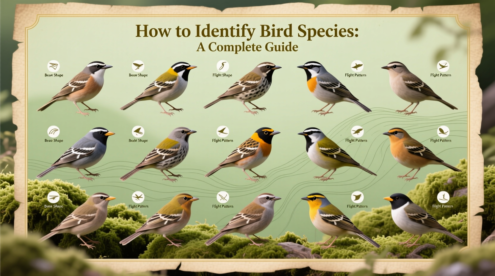how to identify bird species