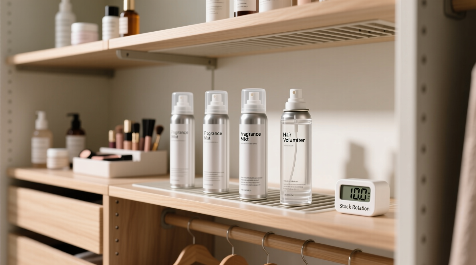 closet organization tips for aerosols