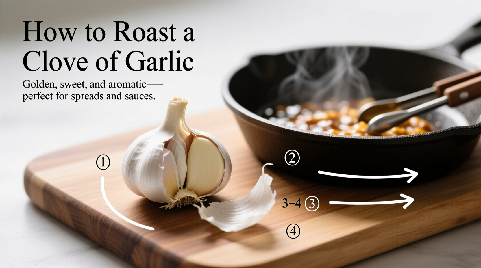 Gebackene Knoblauchzehen im Ofen