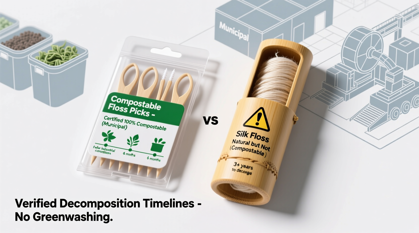 compostable floss picks vs silk floss what actually composts