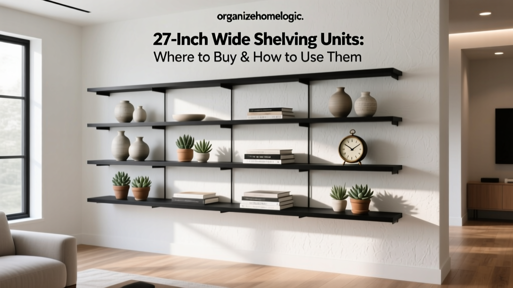 27-Inch Wide Shelving Units: Where to Buy & How to Use Them